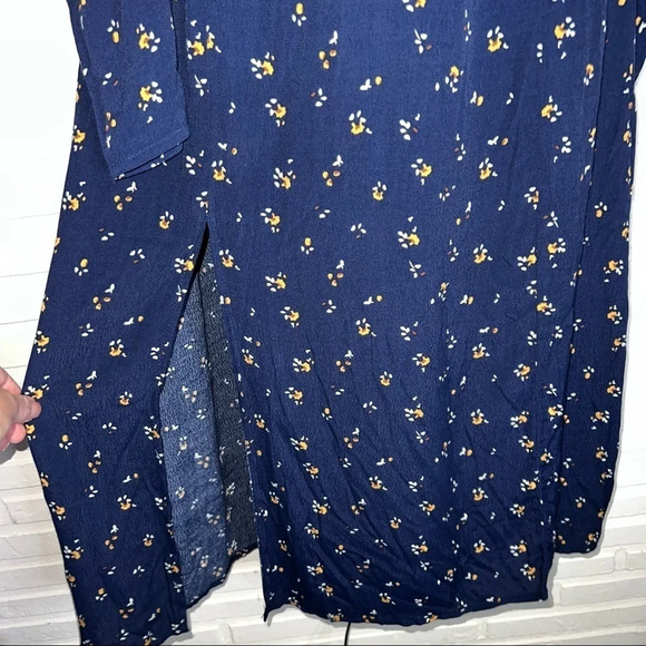 Madison & Berkeley Navy Blue Floral Spring Midi Dress, Women’s Size Small - Picture 6 of 7